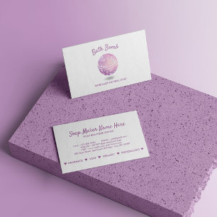 Bath Bomb Spa Natural Soap Business Card