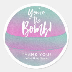 Bath Bomb Stickers Shower Favour Stickers