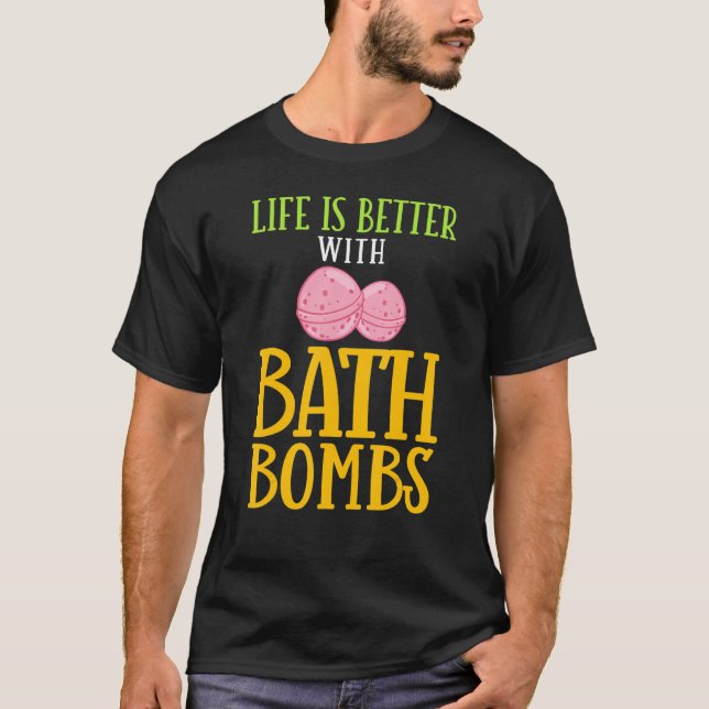 Bath Bombs Making Bathing Bomb Bubble Lavender T-Shirt (Front)