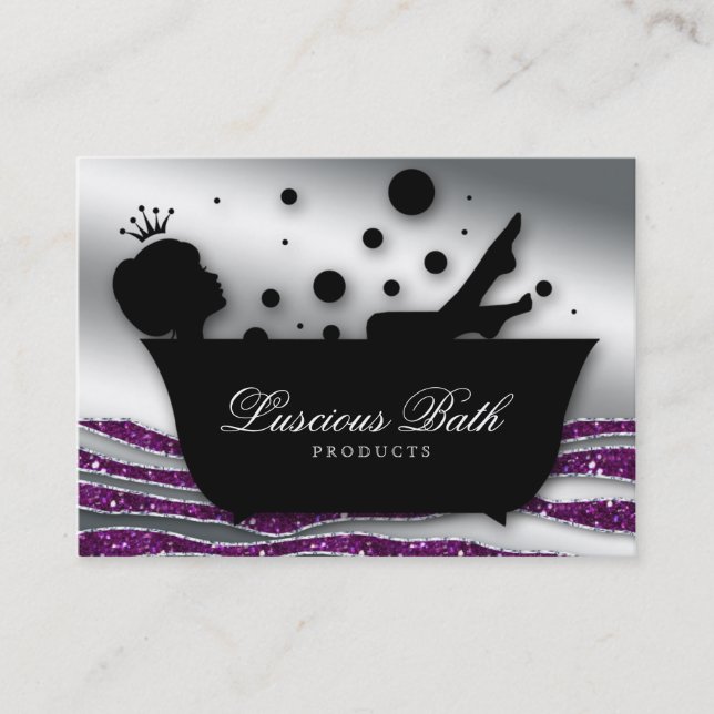 Bath Business Card Nail Salon Bubbles Pedicure (Front)