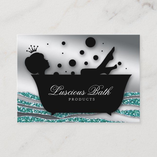 Bath Business Card Nail Salon Bubbles Pedicure (Front)