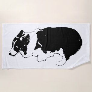 Bath day, herder sway beach towel