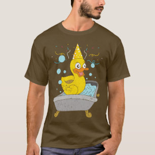 Bath Duck Lover Duckling Birthday Party Bath Toy R T-Shirt