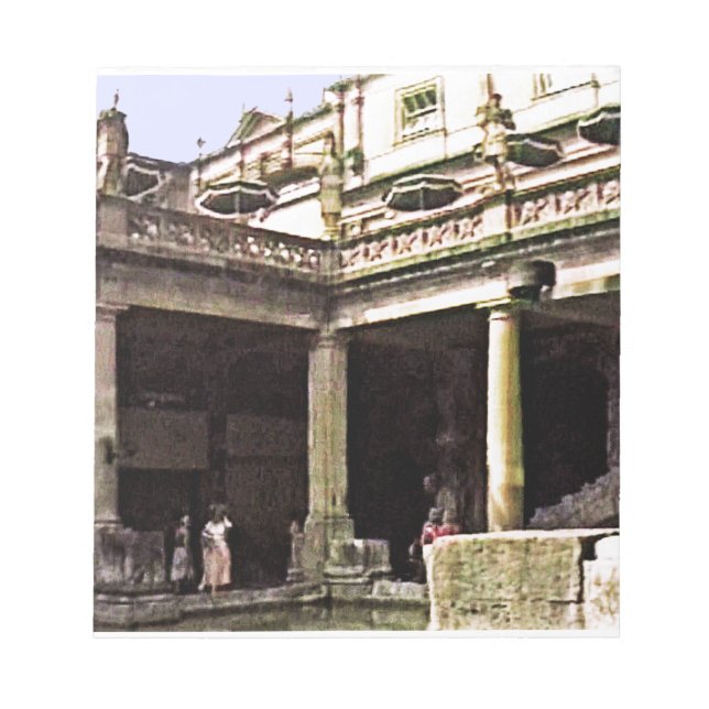 Bath England 1986 Roman Bath1c snap-17814b jGibney Notepad (Front)