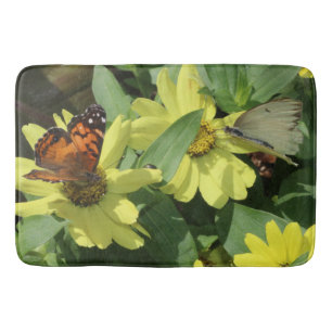 Bath Mat/Flowers and Butterfly Mat