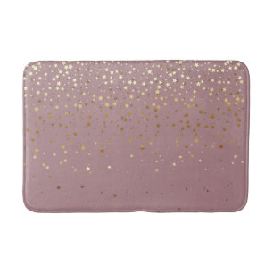 Bath Mat-Golden shower of Stars DSTY Rose Mat