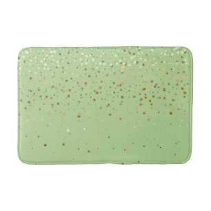 Bath Mat-Golden shower of Stars Honeydew Mat