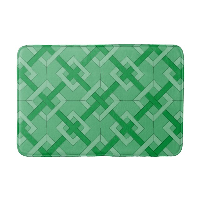 Bath Mat - Interwoven Diamonds (Front)