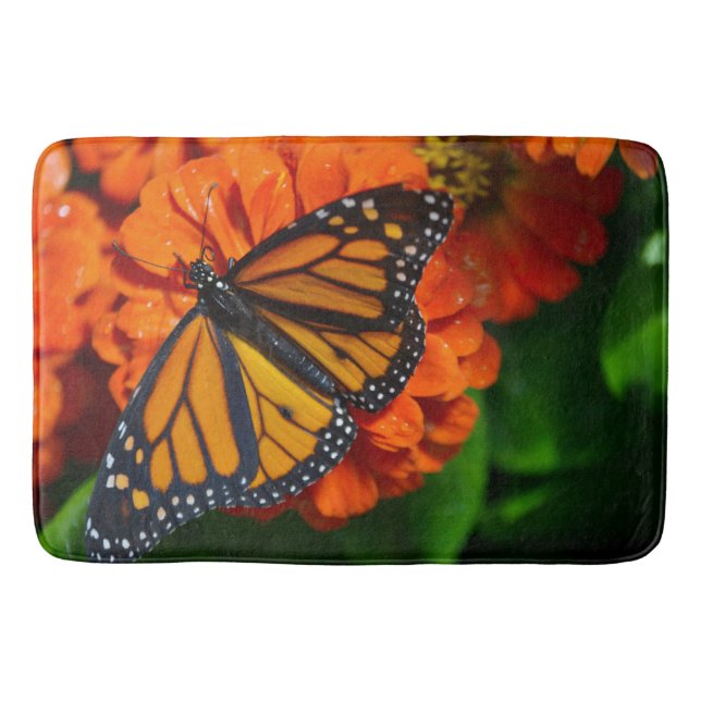 Bath Mat/Marigold and Butterfly Bath Mat (Front)