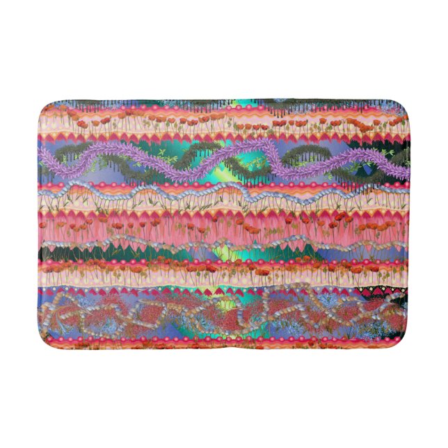 Bath Mat Medium Abstract Design (Front)