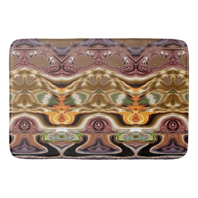 Bath Mat, Multicolor modern classic design   Bath Mat (Front)
