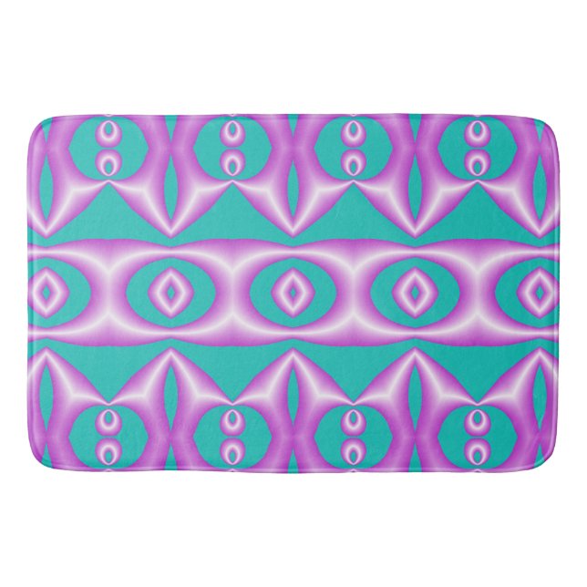 Bath Mat, Multicolor modern classic design   Bath Mat (Front)
