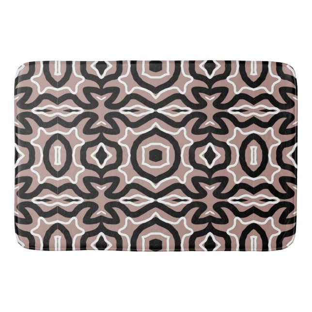 Bath Mat, Multicolor modern classic design   Bath Mat (Front)