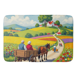 Bath mat Naif style