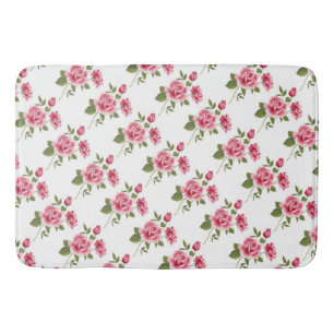 Bath Mat/Pink Roses Bath Mat