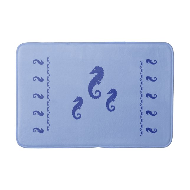 Bath Mat - Seahorses (Front)