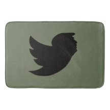 BATH MAT - T BIRD DESIGN - GREEN/BLACK