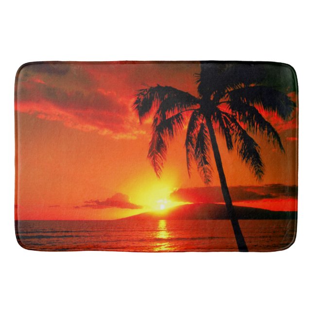 Bath Mat/Tropical Sunset Bath Mat (Front)