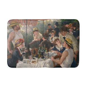 Bath Mat with Renoir's Luncheon Party Print