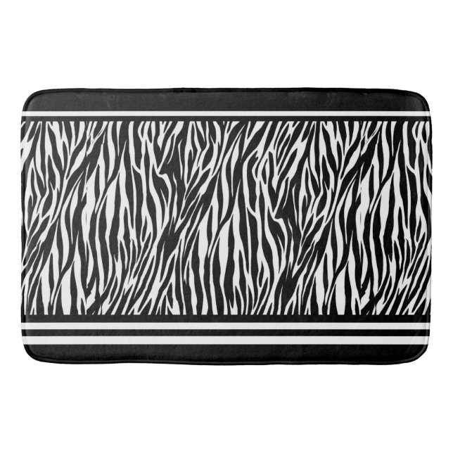 Bath Mat/Zebra Pattern Bath Mat (Front)