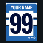 Bath Personalised Rugby Shirt Poster<br><div class="desc">Bath Personalised Rugby Shirt Poster</div>