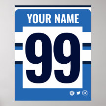 Bath Personalised Rugby Shirt Poster