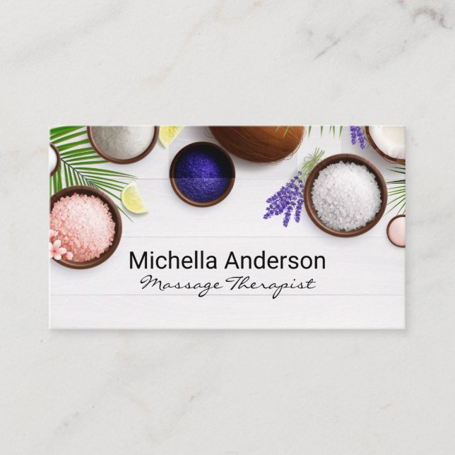 Bath Salts and Herbs Business Card (Front)