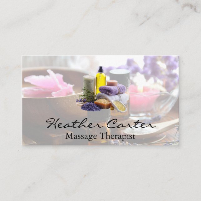 Bath Salts Herbal Oils | Health Healing Medicine  Business Card (Front)