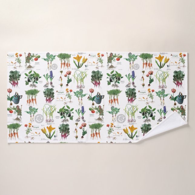 Bath time after gardening. bath towel (Bath Towel)