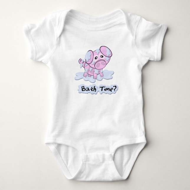 Bath Time? Baby Bodysuit (Front)