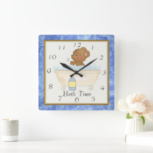 Bath Time Bear Clock