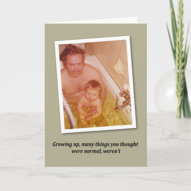 Bath time Birthday - FUNNY Card (Front)