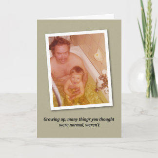 Bath time Birthday - FUNNY Card