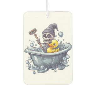Bath Time Bones � Cute Funny Skull in Tub Car Air Freshener