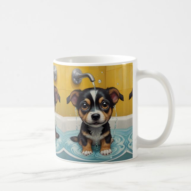 Bath-time Buddies animals in a bath Coffee Mug (Right)