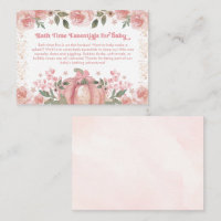 Bath Time Essentials for baby Shower Pink Pumpkin