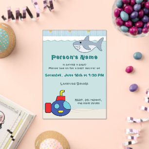 Bath Time Fancies Baby Shower Acrylic Invitations
