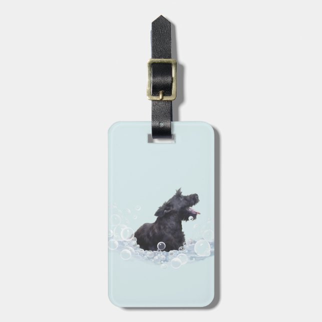 Bath Time Luggage Tag (Front Vertical)