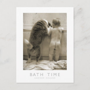 Bath Time Postcard