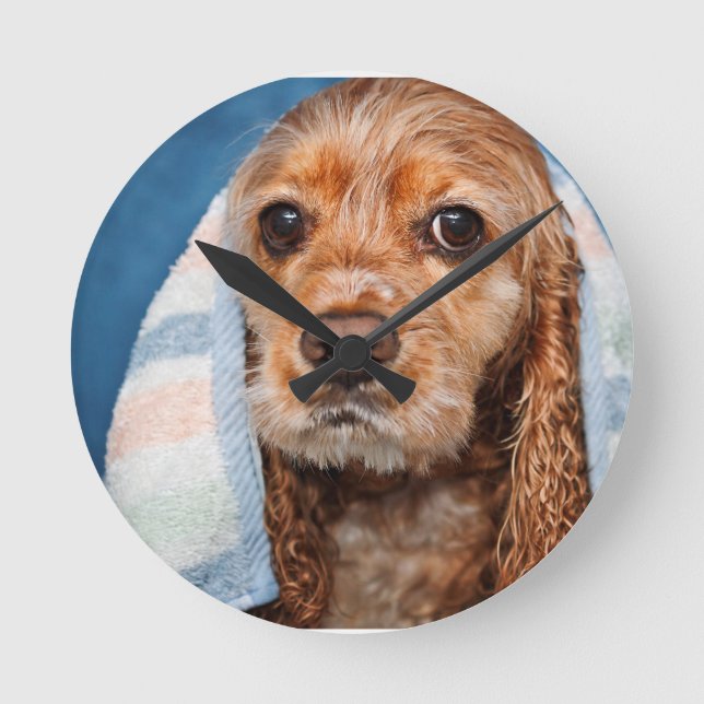 Bath Time Round Clock (Front)