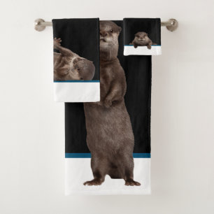 Bath Time Weasels - Cute Otters Towel Set