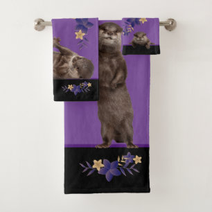 Bath Time Weasels - Cute Otters Towel Set
