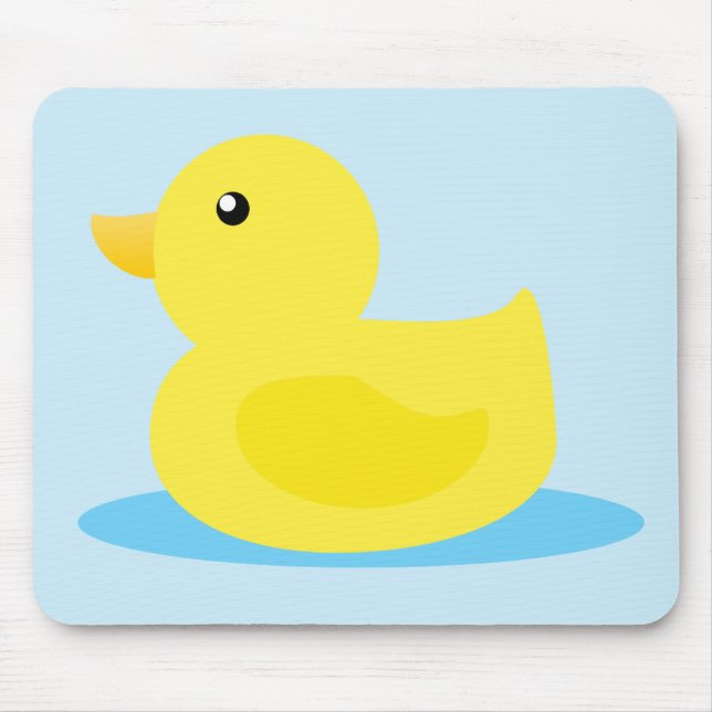 Bath Time Yellow Duck Mouse Mat (Front)