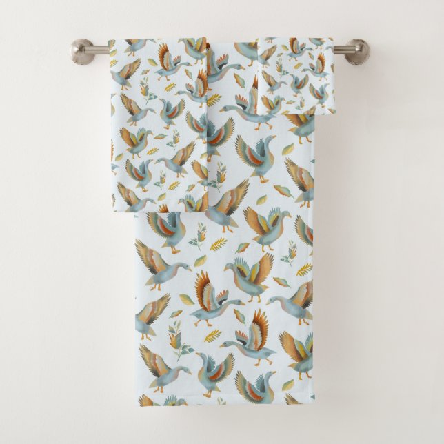 Bath Towel Geese (Insitu)