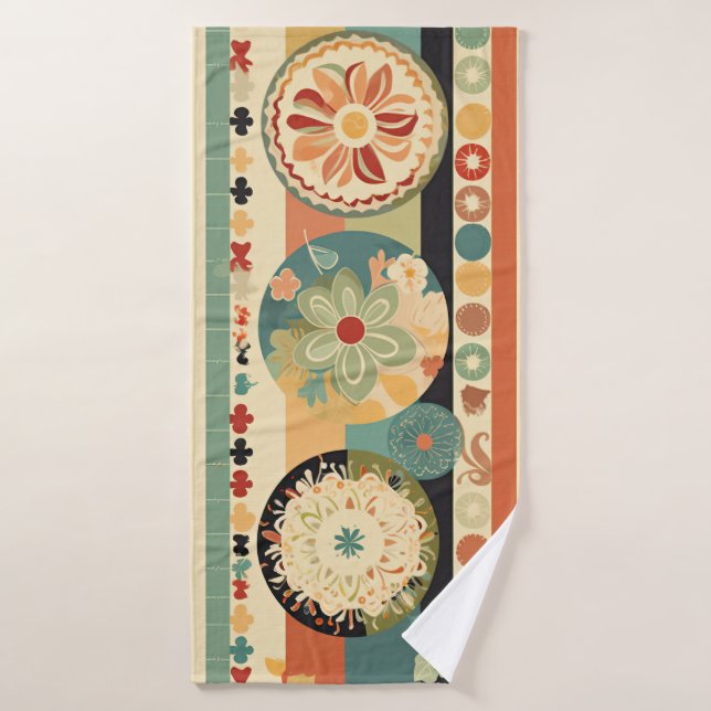 bath towel in retro look (Bath Towel)