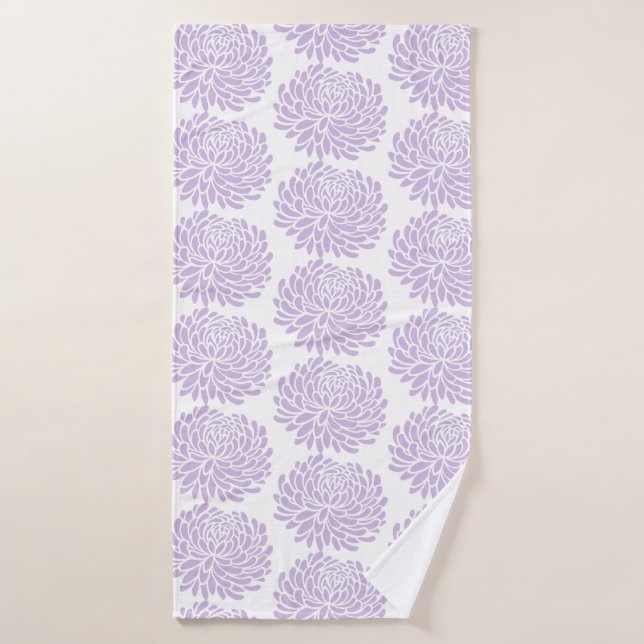 Bath Towel-Lavender Mum Bath Towel (Bath Towel)