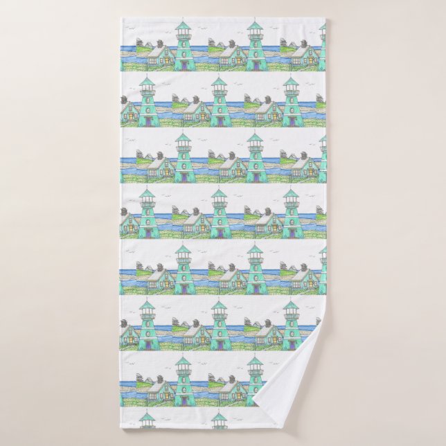 Bath Towel; Lighthouse 5 Bath Towel (Bath Towel)