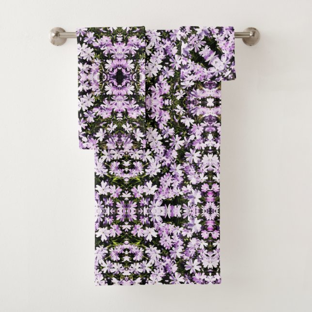 Bath Towel Set - Lavender Phlox (Insitu)