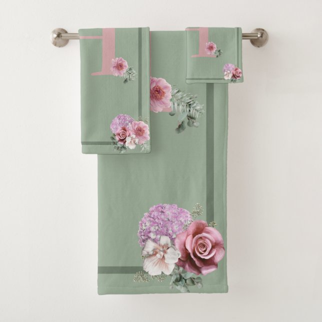 Bath Towel Set Spring is Here Personalised (Insitu)