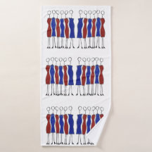 Bath Towel (Unique Hand-drawn)